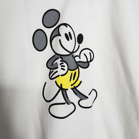 Disney Mickey Mouse White Cropped Short Sleeve T-Shirt New With Tags - Picture 5 of 11